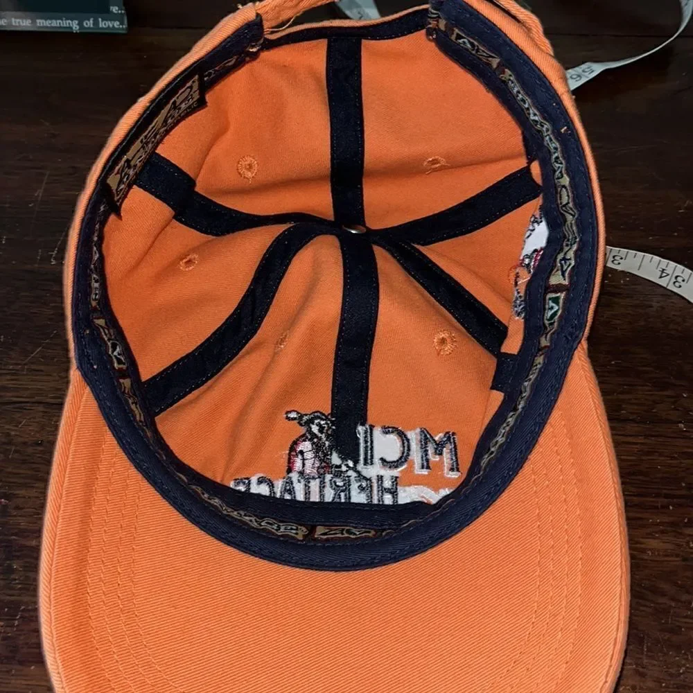 mens MCI Heritage Harbour Town golf links Sunday orange solid golf cap hat